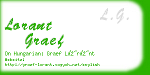 lorant graef business card